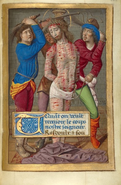 Flagellation; Poncher Hours, about 1500. Creator: Jean Pichore.