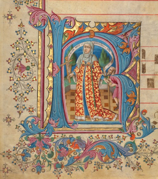 Historiated Initial from a Gradual, about 1430-1440. Creator: Master of the Cypresses.