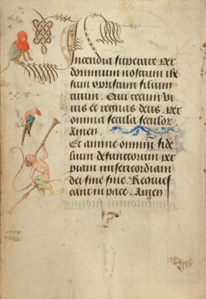 Decorated Text Page; Prayer Book of Charles the Bold, 1469. Creator: Nicolas Spierinc.