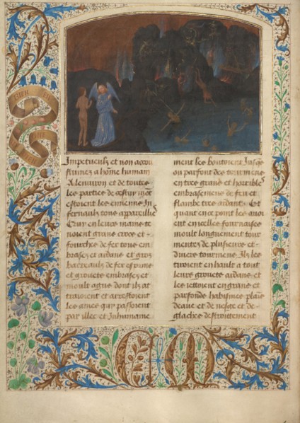 The Torment of Unbelievers and Heretics; Les Visions du chevalier Tondal, 1475. Creator: Simon Marmion.