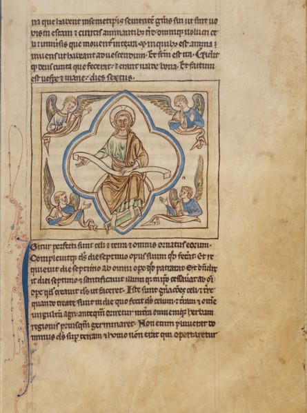 The Seventh Day; Northumberland Bestiary, about 1250-1260. Creator: Unknown.