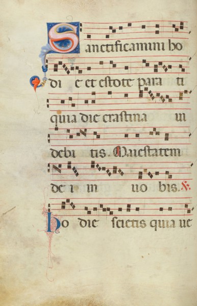 Decorated Initial S; Antiphonal, late 13th century. Creator: Unknown.