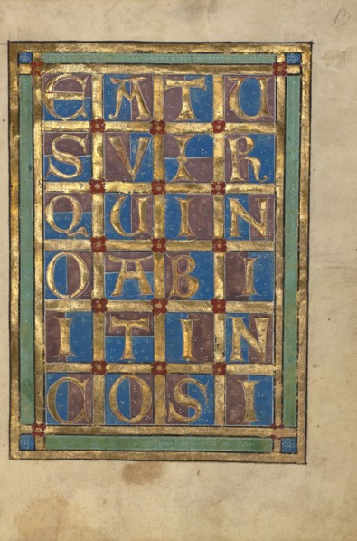 Decorated Incipit Page; Psalter, about 1240-1250. Creator: Unknown.