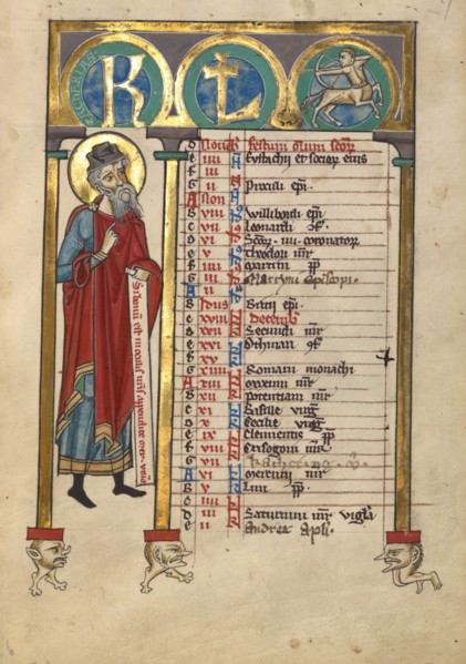 Zechariah; Psalter, about 1240-1250. Creator: Unknown.