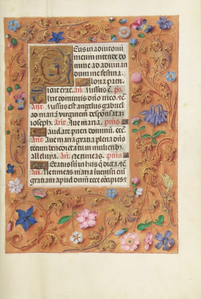 Decorated Text Page; Spinola Hours, about 1510-1520. Creator: Unknown.