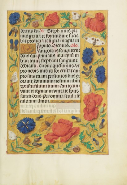 Decorated Text Page; Spinola Hours, about 1510-1520. Creator: Unknown.