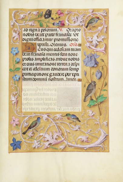 Decorated Text Page; Spinola Hours, about 1510-1520. Creator: Unknown.