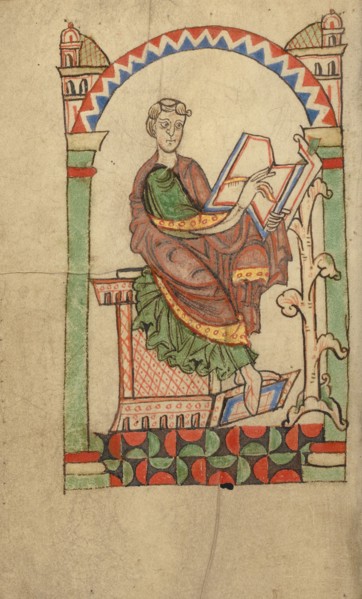Scribe Writing, probably Eadmer of Canterbury, about 1140-1150. Creator: Unknown.