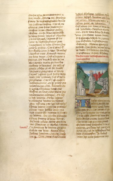 The Sermon on the Mount; Miroir Historial, about 1475. Creator: Unknown.