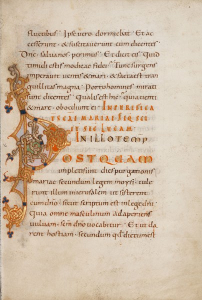 Decorated Initial P; Gospel Lectionary, late 10th century. Creator: Unknown.