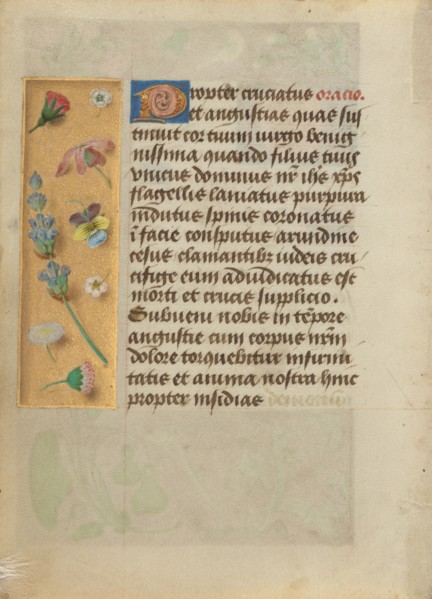 Decorated Text Page, about 1480-1490. Creator: Unknown.