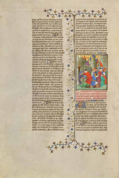 Prisoners Led from a Defeated City; Des cas des nobles hommes et femmes, about 1413-1415. Creators: Boucicaut Master, Workshop of the Boucicaut Master.