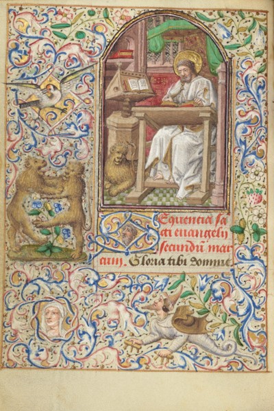 Saint Mark; Hours of Simon de Varie, 1455. Creator: Dunois Master.