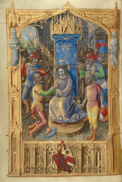 Mocking of Christ; Poncher Hours, about 1500. Creator: Master of Cardinal Bourbon.