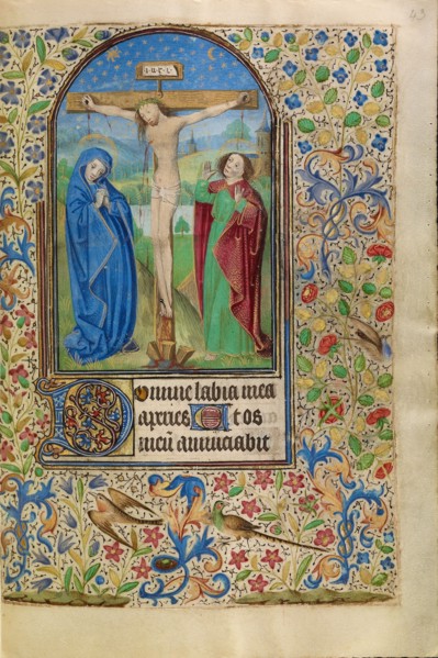 The Crucifixion; Book of Hours, about 1466-1470. Creator: Master of Jacques of Luxembourg.