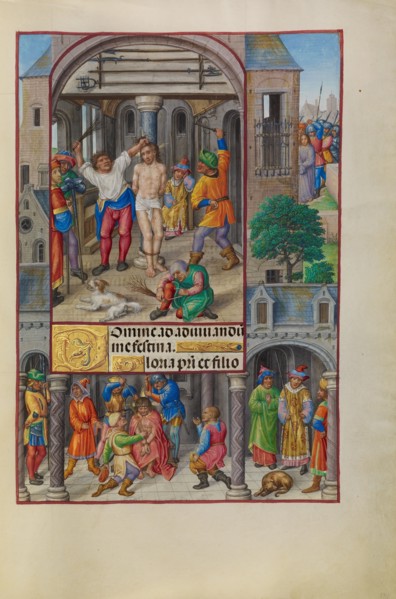The Flagellation; Spinola Hours, about 1510-1520. Creator: Master of James IV of Scotland.