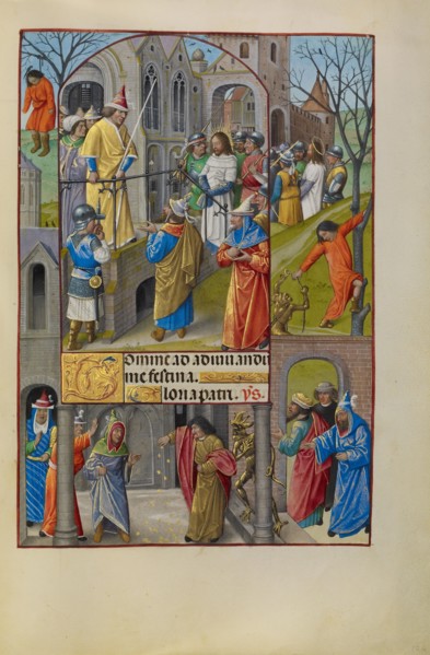 Christ before Pilate; Spinola Hours, about 1510-1520. Creator: Master of the Prayer Books of around 1500.
