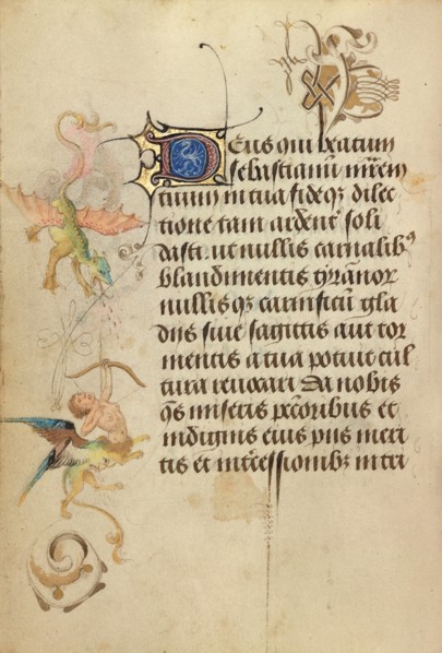 Decorated Text Page; Prayer Book of Charles the Bold, 1469. Creator: Nicolas Spierinc.