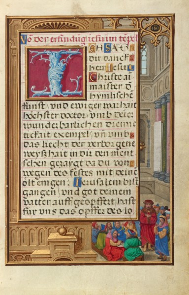 Border with Samuel Putting forward Saul as King, about 1525-1530. Creator: Simon Bening.