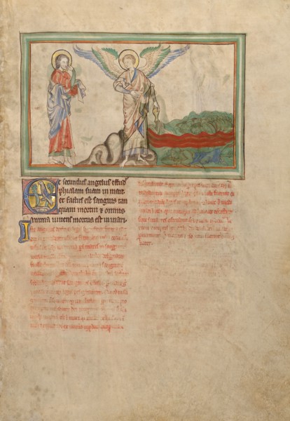 The Second Vessel: Death in the Sea; Dyson Perrins Apocalypse, about 1255-1260. Creator: Unknown.
