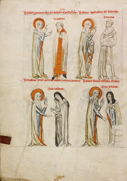 Saint Hedwig Prophesying the Sufferings of Procurator Luthod: Saint Hedwig Discovering..., 1353. Creator: Unknown.