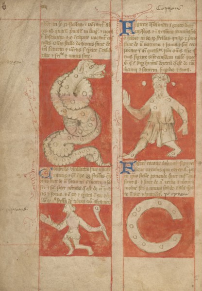 Constellation; Astronomical and Medical Miscellany, late 14th century, shortly after 1386. Creator: Unknown.