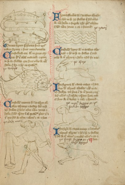 Constellations; Astronomical and Medical Miscellany, late 14th century, shortly after 1386. Creator: Unknown.