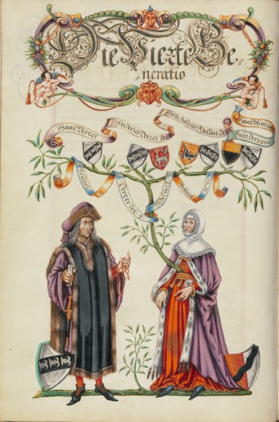The Fourth Generation, Friedrich Derrer; Genealogy of the Derrer Family, about 1626-1711. Creator: Unknown.