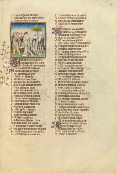 The God of Love Leads a Dance; Roman de la Rose, about 1405. Creator: Unknown.