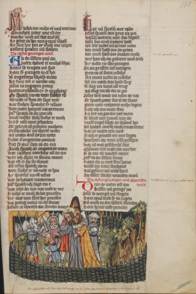 The Betrayal of Christ; Weltchronik, about 1400-1410. Creator: Unknown.