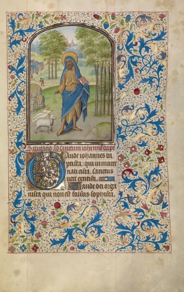 Saint John the Baptist; Arenberg Hours, early 1460s. Creator: Willem Vrelant.