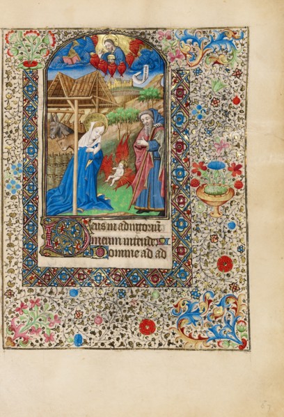 The Nativity; Book of Hours, about 1440-1450. Creator: Workshop of the Bedford Master.