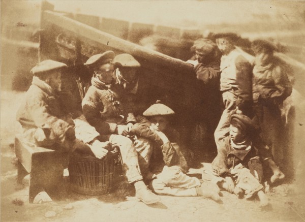 Fisher Laddies, Newhaven, 1843-1848. Creator: Hill & Adamson.