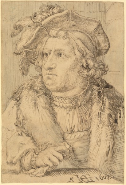 Portrait of a Man, 1607. Creator: Hendrik Goltzius.