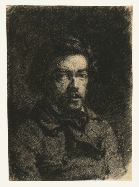 Self-Portrait, 1846-1847. Creator: Francois Bonvin.