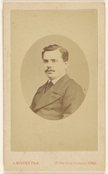 Portrait of Augustin Fabre, 1865-1870. Creator: Louis Huguet.