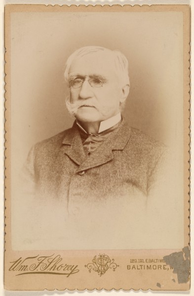 Portrait of an elderly man with a white moustache, with initial W.B.S., printed in vignette... 1891. Creator: William Foss Shorey.