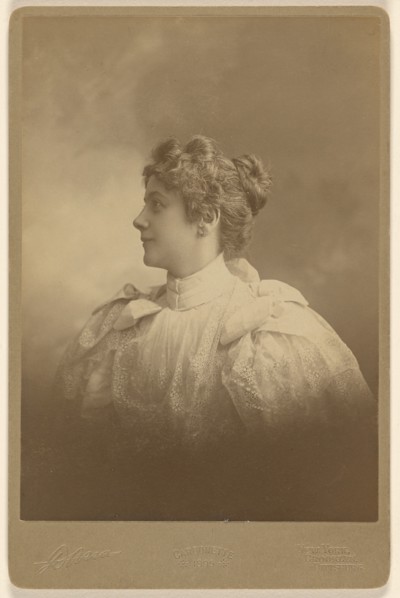 Portrait of a woman in profile, 1895. Creator: Edward C Dana.