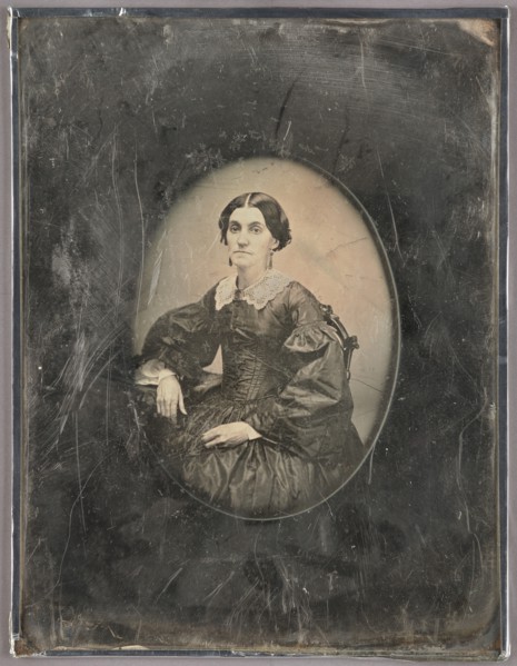 Portrait of a Seated Woman, about 1852-1855. Creator: Unknown.