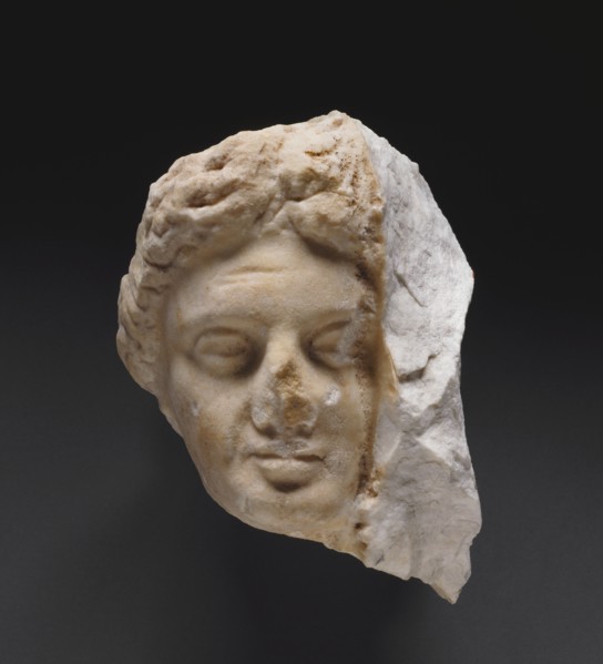 Head of a Woman from a Grave Naiskos, about 340 BC. Creator: Unknown.
