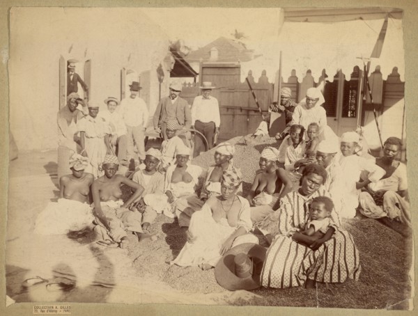 Group portrait of women, about 1870-1890. Creator: Unknown.