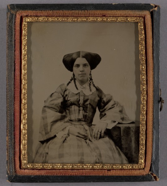 Portrait of a Seated Woman, about 1860. Creator: Unknown.