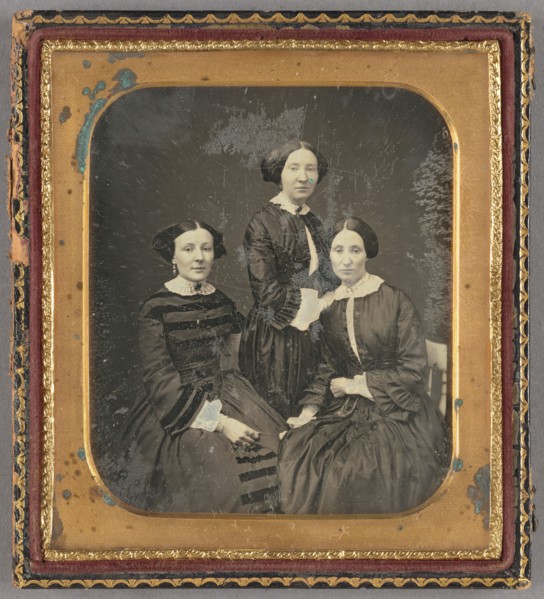 Portrait of Three Women, about 1850. Creator: Unknown.