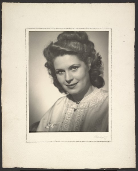 Portrait of a woman, 1948. Creator: Gunther Krampf.