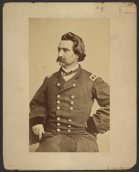 Portrait of General John A. Logan, about 1865. Creator: Mathew Brady.