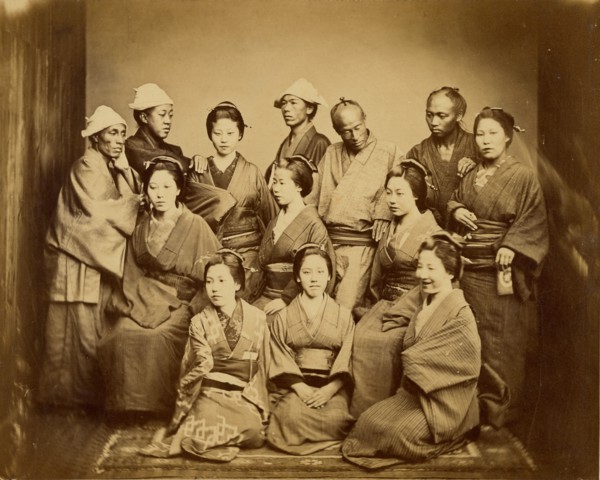 Japanese Family, about 1862. Creator: Felice Beato.
