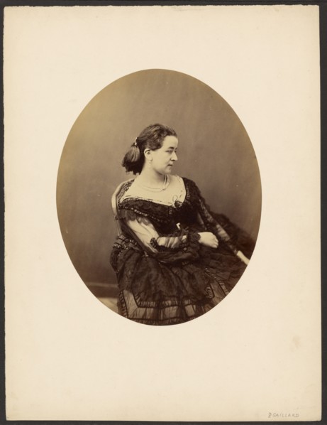 Woman seated in profile, mid-19th century. Creator: Paul De Gaillard.