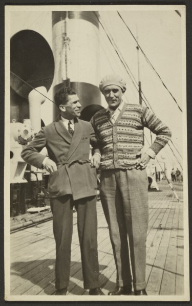 Portrait of two men, 1920-1930. Creator: Fédèle Azari.
