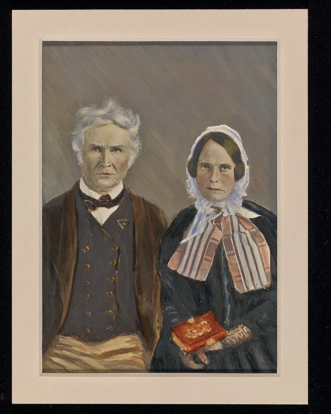 Portrait of a couple, about 1850-1860. Creator: Unknown.