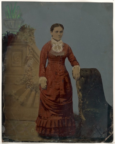 Portrait of young woman, 1860s-1880s. Creator: Unknown.